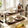 Portavasos Estilo Medieval, Estante de Almacenamiento para Vasos de Agua, Estante para Tazas de Té, Estante de Almacenamiento para Juegos de Té, Estante para Colocar Tetera, Estante de Exhibición para Tazas de Café
