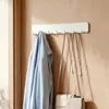 Fileira de ganchos estilo japonês, ganchos adesivos sem furar, ganchos de parede, ganchos para atrás de portas, ganchos para armazenamento de utensílios de cozinha, suporte de parede