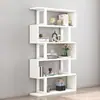 Estante de livros criativa de parede divisória de sala de estar rack de exibição de armazenamento prateleira decorativa minimalista moderna de piso
