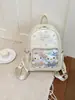 Mochila Grande Capacidade Menina Gatinho 2026 Nova Desenho Animado Moda Embossada Mochila de Viagem Hello Kitty Bolsa Ita
