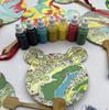 Pintura sin sabor no heredada pigmento pintura blanqueadora niños estudiantes diy construcción de equipo pintura blanqueadora abanico pigmento de pintura 10ML al por mayor