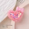 Acessórios de resina cartoon diy joias transfronteiriças flores brilhantes amor grampo de cabelo feito à mão capa de celular fivela de sapato material