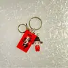 No ser nadie. 1 etiqueta acrílica creativa de texto llavero decoración inspirador estudiante nicho regalo colgante pareja
