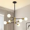 Lámpara de araña moderna y sencilla, estilo nórdico para sala de estar, lámpara principal para pasillo, estilo industrial americano, iluminación para dormitorio y comedor.