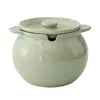 Contenedor de Grasa de Cerdo Olla de Aceite de Cocina Tarro Cerámico para el Hogar con Tapa Resistente a Altas Temperaturas Tarro Grande para Aceite de Chile y Condimentos