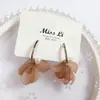 Nuevos Pendientes Geométricos de Moda, Simples, Versátiles, Personalizados, Chapados en Oro Real, Aguja de Plata Real 925, Estilo Coreano Popular, para Mujer