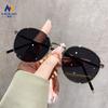 Gafas de Sol Liu Yina Mismo Estilo para Mujer 2026 Nuevas Retro Polarizadas Anti-UV Gafas con Montura Redonda para Caras Pequeñas