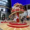 Instalación Decorativa Temática Navideña Arreglo de Atmósfera para Centro Comercial Punto Fotográfico Decoración Comercial Escenografía Accesorios Impermeable para Exteriores