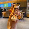 Chaveiro DIY Filhote de Abelha Pingente Criativo para Bolsa Boneca Fofa de Resina Anel de Chaveiro Exquisito Pingente