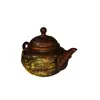 Guyunzhai latão cobre antigo dragão e fênix pote de ouro decoração de casa presentes criativos artesanato bule de cobre atacado