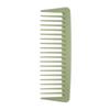 Peine Rectangular de Paja de Trigo de Estilo Caliente Transfronterizo de Dientes Anchos Peine Plano de Plástico Peluquería Masaje Peine Alisador de Cabello Logotipo