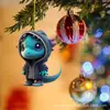 2023 Nuevo Producto Transfronterizo Elfo Dinosaurio Colgante Árbol de Navidad Decoración de Lugar Navideño Decoración del Hogar Regalo para Niños