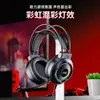 Auriculares AOC GH320 Ligeros Micrófono Dual de Cancelación de Ruido Conexión por Cable USB Versión con Iluminación de Color Mixto
