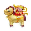 Balão Infantil de Filme de Alumínio com Padrão de Desenho Animado com Rodas Balão Animal Andante Barraca de Mercado Noturno Parque Balão Mais Vendido
