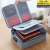 Bolsa de Almacenamiento para Documentos para Uso Doméstico, Multicapa, Gran Capacidad, Caja Multifuncional para Certificados, Documentos, Pasaportes y Organizador de Tarjetas