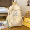 Mochila para Niña Estilo Curativo Cachorro Lindo Azul Leche Mate, Estilo Dulce y Adorable de Mejor Amiga para Viajes y Compras