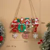 Transfronteiriço 2027 Enfeites Artesanais de Madeira Decorações de Árvore de Natal Festa de Feriado Decorações de Atmosfera de Natal