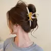 Presilha de Tubarão com Laço Estilo Coreano, Presilha de Cabelo Florzinha Fofa para Mulheres, Tamanho Grande para Cabelos Grossos, Piranha de Cabelo de Luxo de Alta Qualidade