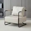 Cadeira de sofá de ferro estilo retrô industrial luxo leve simples sala de estar área de lounge sofá designer sofá pequeno individual