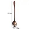 Cuchara de Acero Inoxidable Amazon, Cuchara de Calavera, Cuchara para Remover Café, Cuchara de Hueso para Dulces de Halloween, Cuchara de Café de Mango Largo