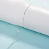 Cadena de caja chapada en plata directa de fábrica, collar fino multicolor, accesorios, collar de moda para mujer, al por mayor