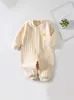Mameluco de Terciopelo Suave para Bebé, Tipo Primavera y Otoño un Traje para Gatear, Ropa para Bebés, Pijama Interior, Manga Larga Primavera y Otoño
