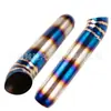 Directo de fábrica coche modificado tubo de escape azul horneado personalidad negro dorado acero inoxidable tambor recto garganta de escape tubo de escape de acero inoxidable