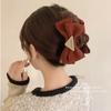 Escape Princess Headwear Curry Color Double-Sided Big Bow Grab Hair Accessory Sweet Shark Clip Hair Clip Female Head