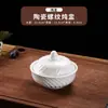 Panela de Cerâmica para Ensopado com Tampa para Uso Doméstico, Adequada para Cozinhar em Banho-Maria Ninho de Pássaro e Ovos, Pequena Panela de Ensopado Estilo Shaxian