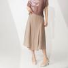 Explosiones populares de este año moda femenina suelta irregular largo medio temperamento Joker delgada falda Miyake