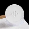 Adhesivo de Logotipo de Alta Gama Autoadhesivo con Patrón de Árbol Engrosado Personalizado Cóncavo y Convexo Estampado en Caliente Marca Registrada Etiqueta para Taza de Café Tostado