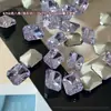 Diamantes rectangulares octogonales de corte zircón para decoración de uñas, brillantes y coloridos de corte flor de hielo, caramelos de hielo mahjong, decoraciones de uñas portátiles