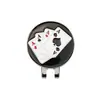 Clip para Gorra de Hierro Estampado y Doblado Personalizado de Fábrica Proceso de Goteo de Pintura con Logo Marcador de Bola de Golf Metálico Clip para Gorra