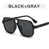 Gafas de Sol de Doble Puente de Moda Estilo Retro Europeo y Americano Aviador Gafas de Sol con Protección Solar Venta Caliente Transfronteriza Gafas de Sol con Uñas Personalizadas