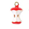 Acessórios de Joias Divertidos de Donut de Hambúrguer de Fruta Pingente DIY Corrente de Celular Pingente de Chaveiro Feito à Mão