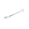 Tenedor de fruta de acero inoxidable 304 creativo, tenedor de postre Corona de titanio amor, juego de caja, venta al por mayor de fábrica, tenedor de fruta