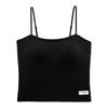 Nueva Camisola de Tela Rayada Ropa Exterior para Mujer Ajustada Prenda Base Sin Sujetador Integrado Belleza Espalda Ropa Interior Anti-Luz