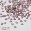 Joia para unha de zircônia invertida mini rosa 5A atacado flash misturado olho de cavalo coração retangular tamanho pequeno broca de unha