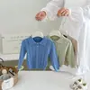 Ropa de punto para bebé niño, polo liso con cuello camisero, jersey para bebé, polo para niños