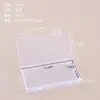 Caja de embalaje rectangular de plástico transparente, caja de exhibición de herramientas de ferretería, caja de embalaje para artículos pequeños, caja de almacenamiento de cuentas y botones