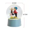 Bola de Cristal Luminosa Personalizada Bola de Copo de Nieve para el Día de San Valentín Adornos Transfronterizos Decoración del Hogar Manualidades de Resina Adornos de Escritorio