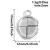 Aço Inoxidável 304 Moderno Simples Redondo Base de Pingente Acessórios DIY Pingente Colar Pulseira Acessórios em Estoque