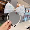 Diadema de Lazo Sobredimensionado de Parque de Atracciones Linda Tocado de Celebridad de Internet Festival Actuación Fiesta Disfraz Accesorios Tarjetas para el Cabello Transfronterizo