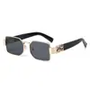 2026 Nuevas Gafas de Sol de Marco Pequeño de Gama Alta Europeas y Americanas para Mujer, Gafas de Sol Metálicas Punk Retro para Hombre