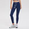 Pantalones de Yoga de Moda con Raya Lateral y Bloques de Color Leggings Ajustados Pantalones Deportivos de Fitness para Mujer de Cintura Alta Levanta Glúteos de Secado Rápido Transfronterizos