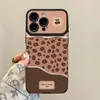 Corrente de Pendurar Estampa de Leopardo Retrô Adequada para Capa de Celular Apple 16Promax Série Iphone17 15 Outono e Inverno Novo Estilo 13 Mulheres