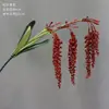Flor de Seda para Casamento Flor de Teto Material Flor Artificial Vermelha Chinesa Arranjo de Casamento Grande Peônia Vermelha Rosa Flor Cascata