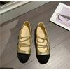 Zapatos de Mujer Punta Redonda Estilo Nuevo Retro Boca Baja Planos Piel Genuina Otoño Piel Genuina Mary Jane Francés