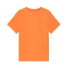 Camiseta de manga corta con cuello redondo de 200 g hecha de algodón peinado hilado siro, ropa de trabajo de algodón puro, uniforme de grupo con bordado de patrón de logotipo personalizado