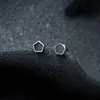 Brincos Cluster de Diamante Cheio de Novo Estilo Transfronteiriços para Homens, Modernos e Versáteis, Brincos de Flor de Íris em Forma de Cruz de Alto Padrão para Mulheres